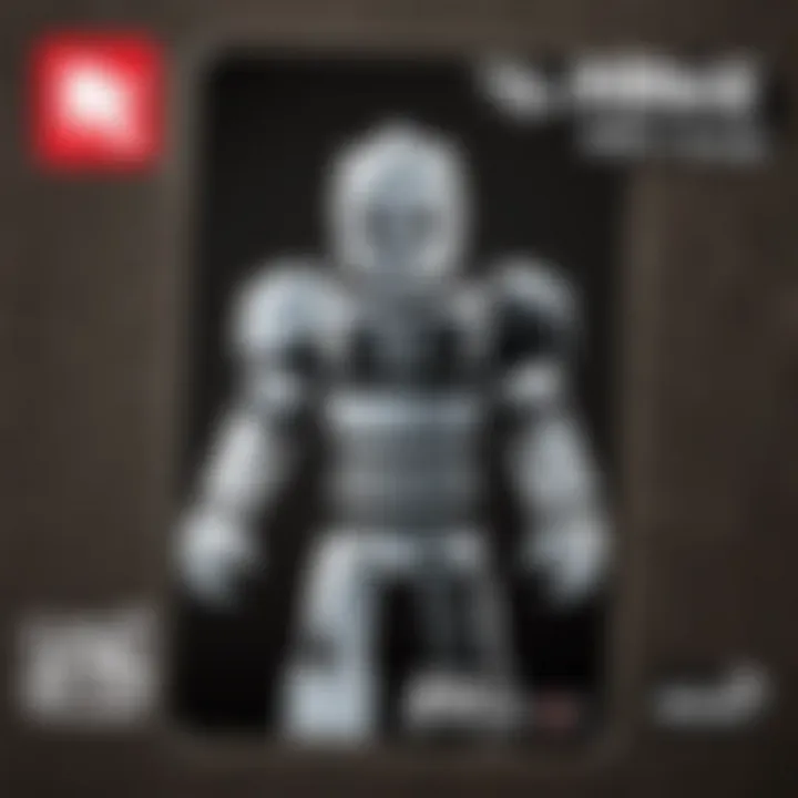 Security features highlighted on a Roblox gift card