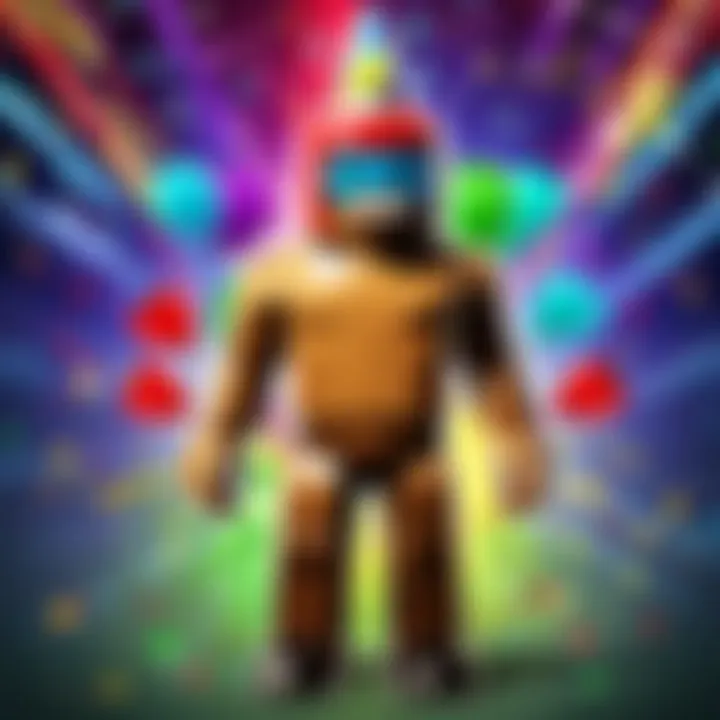 Custom event invitation designed for a Roblox birthday celebration