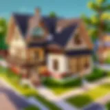 A serene neighborhood view of Rocitizens showcasing beautiful homes