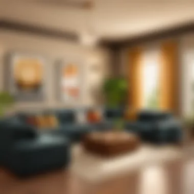 Staging Your Living Space An elegant living room staged for potential buyers