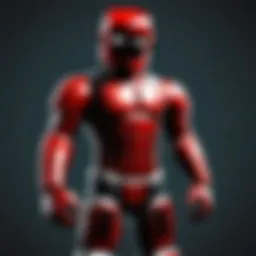 Roblox character showcasing free items