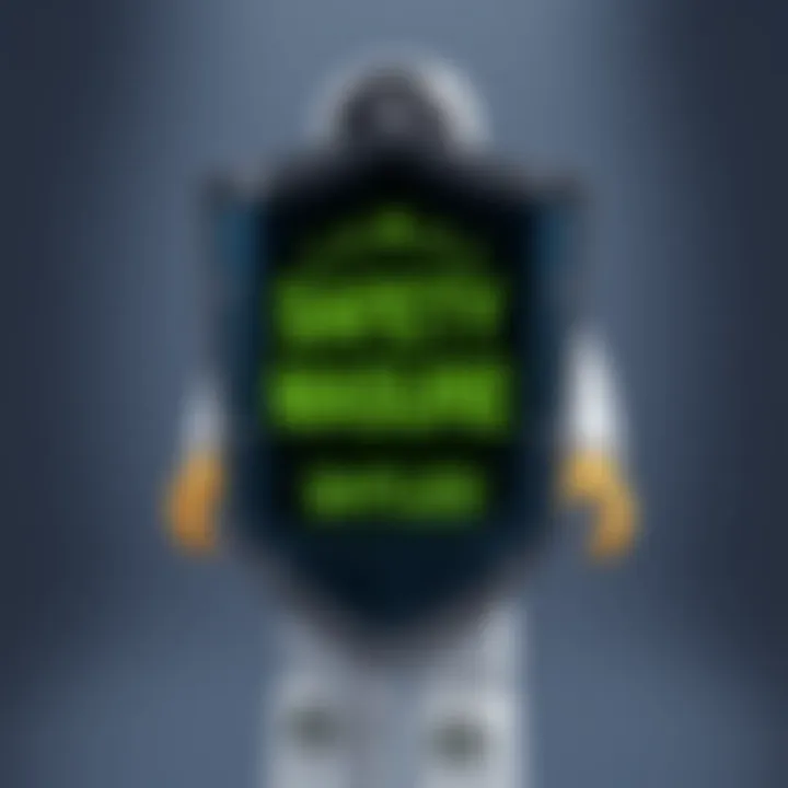 Safety Measures Shield A shield with a check mark indicating safety measures