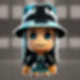 Visual representation of the chill hat in a Roblox character's wardrobe