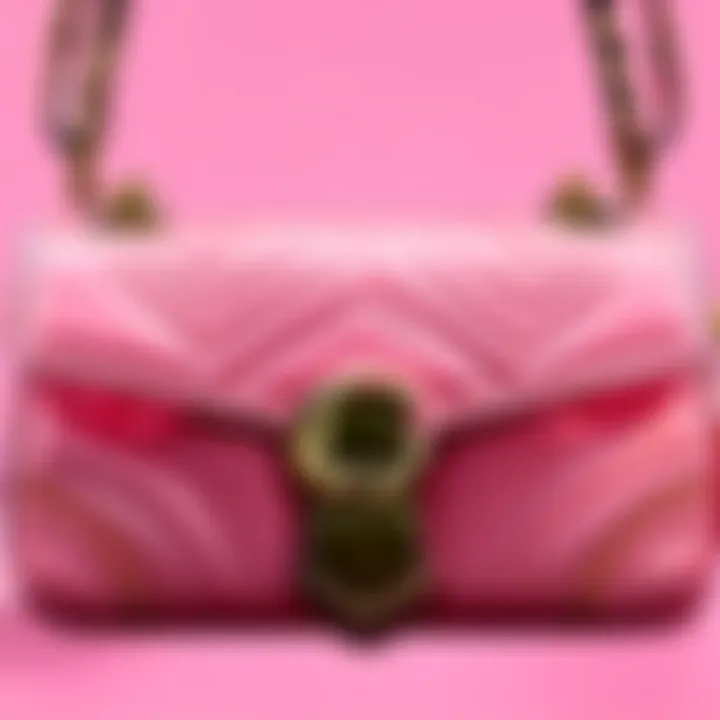 Cultural significance of the Pink Gucci Marmont Bag illustrated through social media trends.