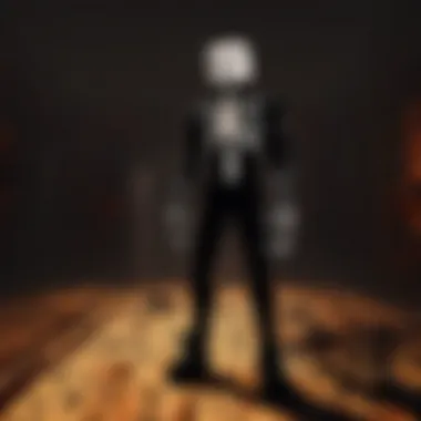 A creepy character from a popular Roblox horror game