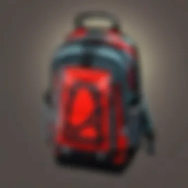 Symbolic representation of the back pack in gaming culture