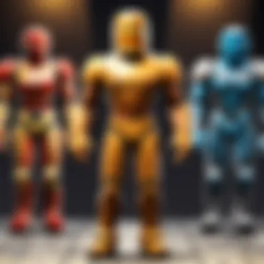 Diverse group of characters representing various user demographics in Roblox
