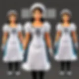Illustration depicting the mechanics of cascade maids in Roblox gameplay