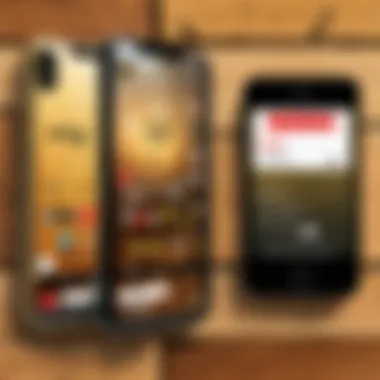 Comparative View of Phone Number Retrieval Across Devices Diagram of different devices with highlighted phone numbers