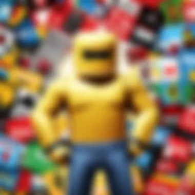 Different Roblox gift cards displayed with vibrant graphics.