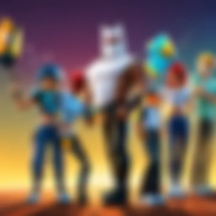 Parents and children exploring Roblox together.