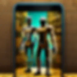 Visual representation of mobile device security codes