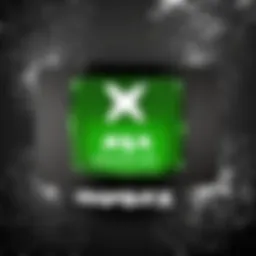 Xbox gift card showcasing digital interface