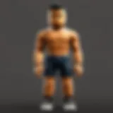 Dynamic character showcasing customization options in a vibrant Roblox world