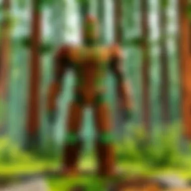 User-generated content featuring redwood and green elements in a Roblox game.